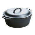Lodge 7 Quart Cast Iron Dutch Oven with Loop Handles – Oven-Safe, Versatile Cooking Pot