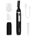 Eyebrow Trimmer, Electric Eyebrow Razor for Women Men, Rechargeable Painless LED Light Facial Hair Shaver Remover with Rinseable Blade for Face Lips Neck Leg