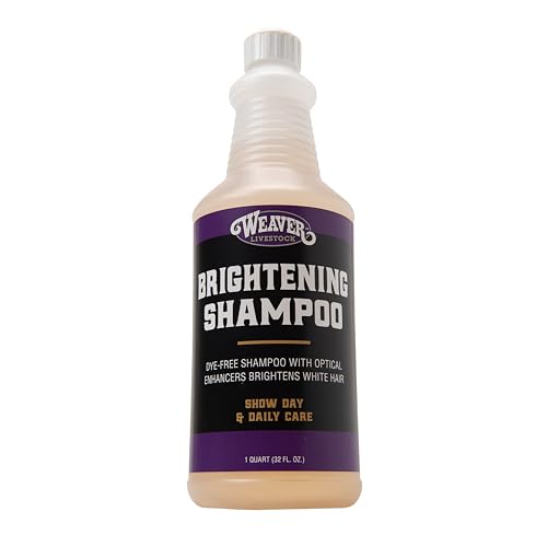 Livestock Brightening Shampoo for Horses, Pigs & Cattle - Show-Ready, Dye-Free