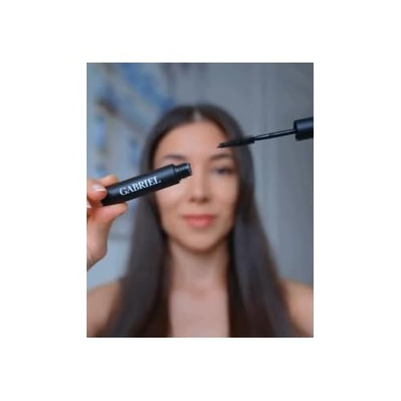 Gabriel Cosmetics Mascara (Black), Natural, Paraben Free, Vegan, Gluten free, Cruelty free, No GMO, Voluminous full lashes, Non flaky, Water resistant, 0.25 Fl Oz.