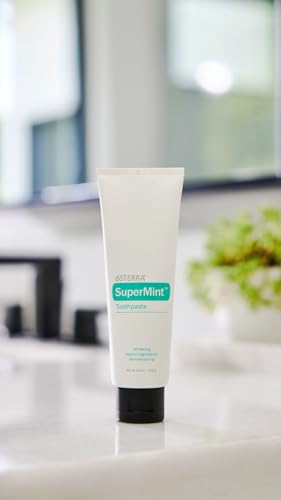 doTERRA SuperMint Toothpaste 125g Tube - Pack of 2, Fluoride Free, Vegan