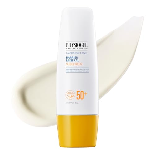 Physiogel Lightweight Moisture SPF 50+ Sunscreen 1.69 Fl Oz - Broad Spectrum Sensitive Water-Resistant Korean Skin Care