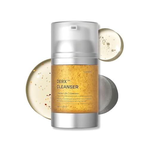 Oganacell DERX Cleanser - Walnut Cleanser for Clogged Pores, Gentle Daily Exfoliant for Smooth Skin, Korean Skin Care Face Wash, 4.05 fl oz