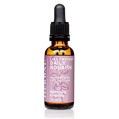 Ora's Amazing Herbal Lightweight Daily Nourish, Organic Calendula, Thyme, Plantain, Rosehip, Meadowfoam. Unscented Face Oil, Plant Based Fragrance Free Face Oil Serum, 1 oz