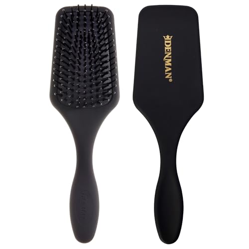 Denman Mini Paddle Cushion Hair Brush for Detangling & Blow Drying