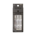 KISS imPRESS Press-On Manicure Premium Collection Fake Nails - Legacy, Gray, V-Cut Stone, Medium & Ballerina/Coffin Shape, Easy To Apply, Super Hold, Chip Proof, Smudge Proof, No Dry Time | 30 Count