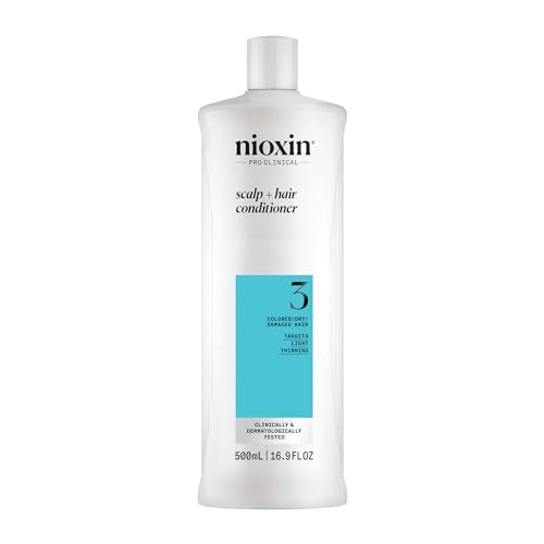 Nioxin System 3 Conditioner 16.9 Fl Oz for Colored & Dry Hair - Thinning Hair Care