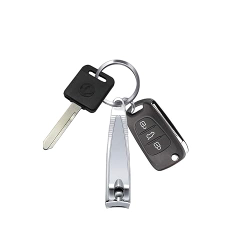 120 Pack Stainless Steel Nail Clippers Set with Carry Chain