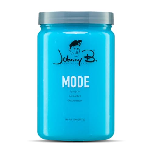 Johnny B. Mode Professional Hair Styling Gel 32oz Long Lasting No-Flake Alcohol-Free