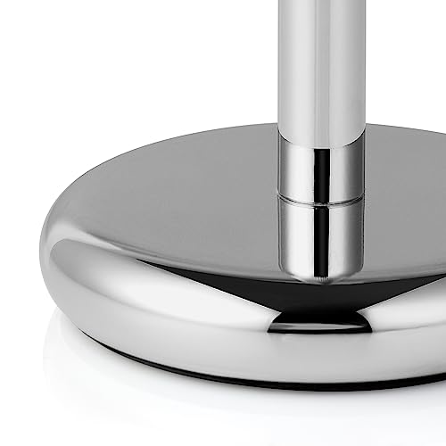 Perfecto Deluxe Chrome Razor and Brush Stand - The Best Safety Razor Stand. This Will Prolong The Life of Your Shaving Brush, metal
