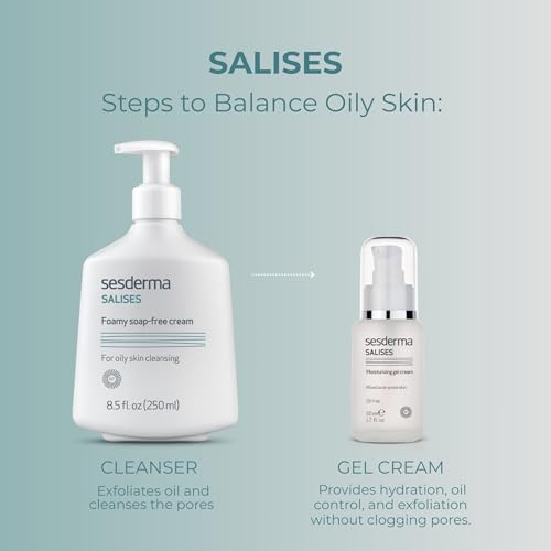 Salicylic Acid Face Wash for Oily Skin - Soap-Free Cream Cleanser 8.5 oz