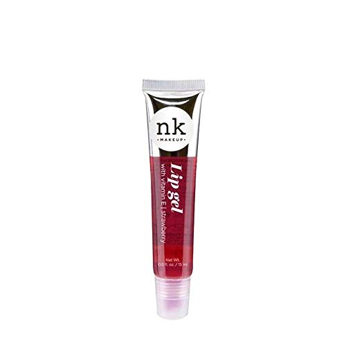 Nicka K New York 5 PACK NK Lip Gel with Vitamin E Bubble Gum, Argan, Strawberry, Cherry and Rosehip Lip Gloss