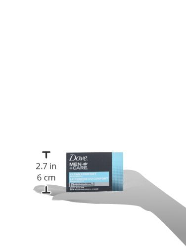 DOVE MEN+CARE Clean Comfort Body and Face Bar 3.75 oz Pack of 16 - Hydrating Men’s Soap