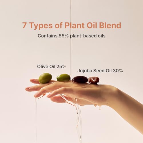 Blend Melting Cleansing Oil - Plant-Based Korean Makeup Remover & Face Cleanser - Gentle Cleansing with Jojoba, Olive & Argan Oils - Non-Greasy & Deep Pore Purifying, 5.07 fl. oz.