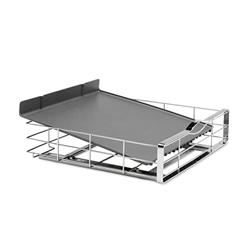 20 Inch Pull-Out Cabinet Organizer - Heavy-Gauge Steel Frame, Silver, Includes Variation of THIS listing