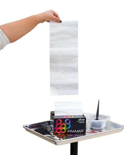 FRAMAR Silver Hair Foils 6x16” Extra Large Non-Slip Highlighting Sheets