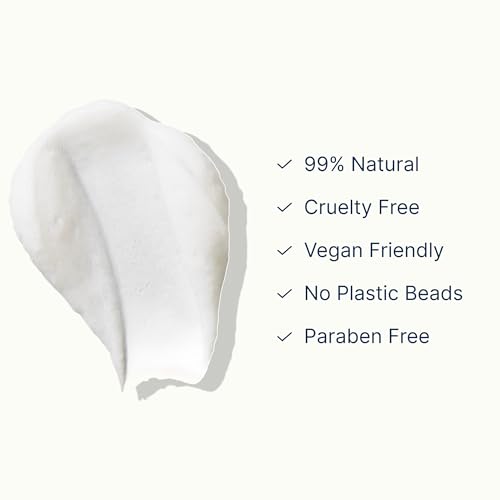 VASANTI BrightenUp! Facial Exfoliator with Papaya & Aloe (4.23 oz) - Natural Skin Scrub for Instant Brightening & Smooth Skin