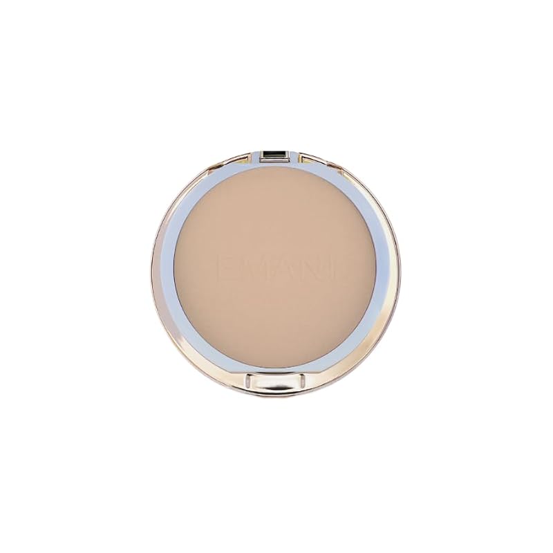 Emani Flawless Matte Powder Foundation Warm Beige - Mineral Compact for Sensitive Skin & Oil Control