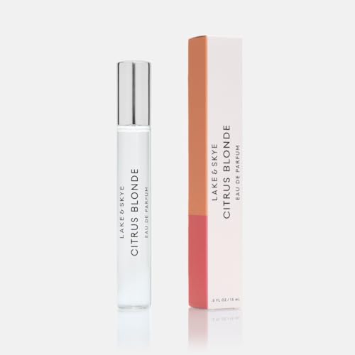 Lake & Skye Citrus Blonde Eau de Parfum Travel Spray 0.5 Fl Oz - Bergamot, Cedarwood, Floral, Fruity, Vegan, Paraben-Free, Cruelty-Free