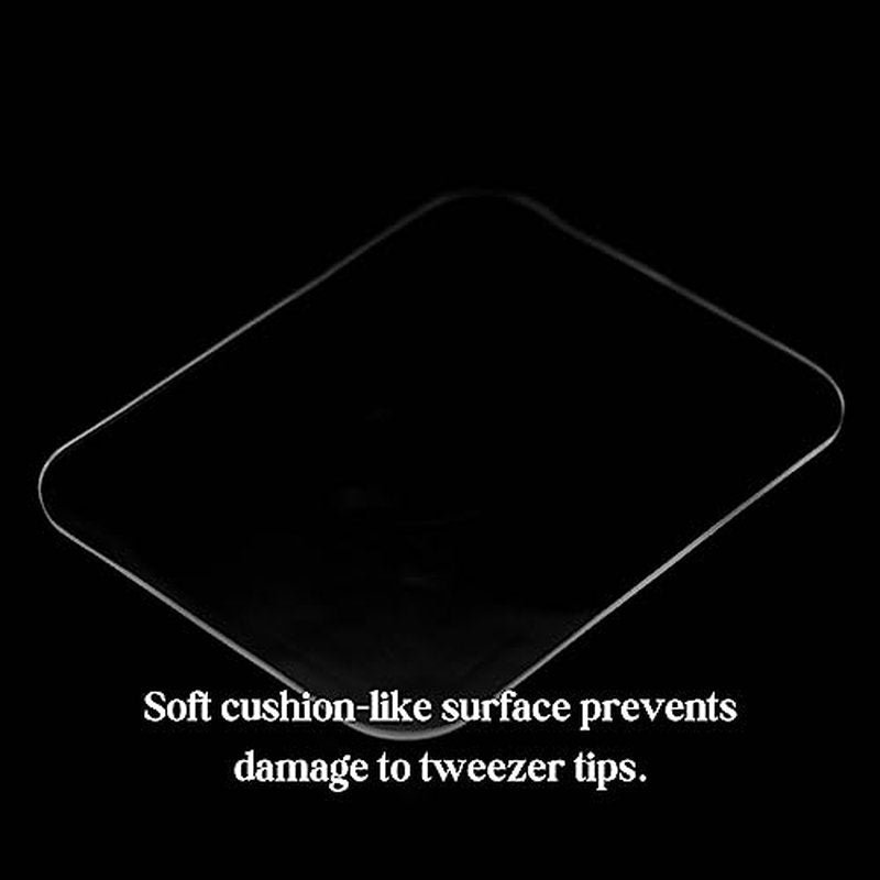 2 pcs Large Silicone Eyelash Pads for Lash Extension | XL Size 3.7 x 4.7 inches | Premade Lash Holder Sticky Pad for Eyelash Extension | Compatible with All Lash Tiles