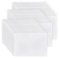 Large White Makeup Bag Set 30 Pouches - 9x7'' Customizable Cotton Canvas