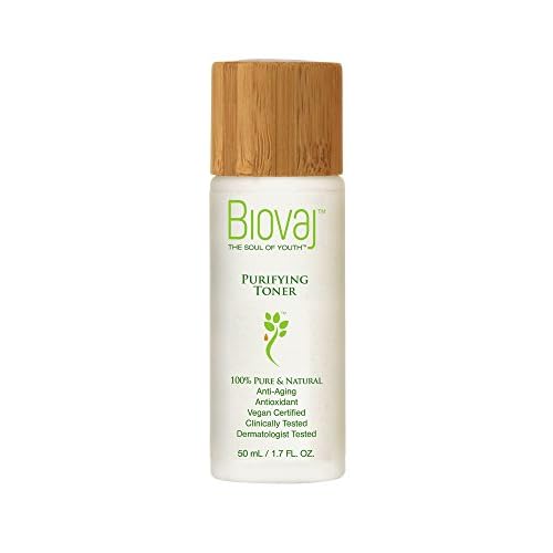 Biovaj Purifying Toner-100% Natural Clean Facial Toner for The Skin pH Balance & Pores, Soothes, Tones, Anti-Aging, Botanical, Vegan Certified, Cruelty-Free, Clinically Tested, All Skin Types