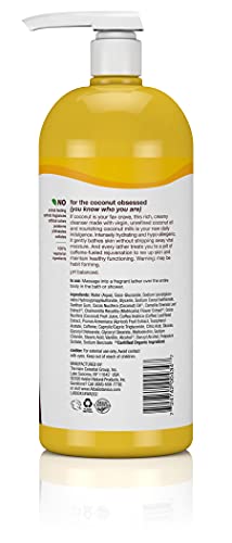 Alba Botanica Very Emollient Coconut Rescue Body Wash 32 Oz - Vegetarian, Cruelty-Free