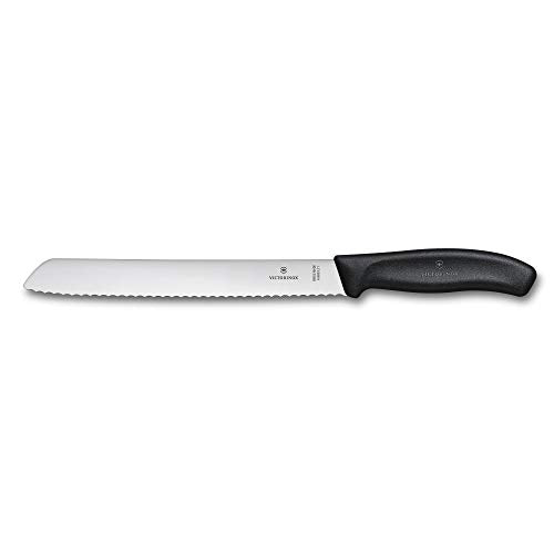Victorinox Swiss Classic 5-Piece Kitchen Knife Set - Black Handle, Utility & Bread Knives