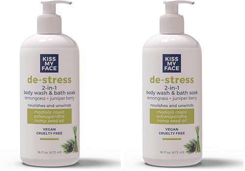 Lemongrass & Juniper Berry 2-in-1 Body Wash & Bath Soak Pack of 2 - Vegan Cruelty-Free
