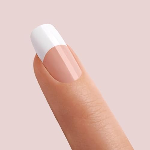 KISS French Acrylic False Nails Sculpture Kit, Natural & French Manicure, Extended Bubble-Free Nail Tips with Acrylic Liquid & Powder, Maximum Speed Nail Glue, Application Brush, & 40 Fake Nails