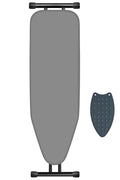 RIZTAIK Gray Space-Saving Compact Ironing Board 13 x 43 Inches