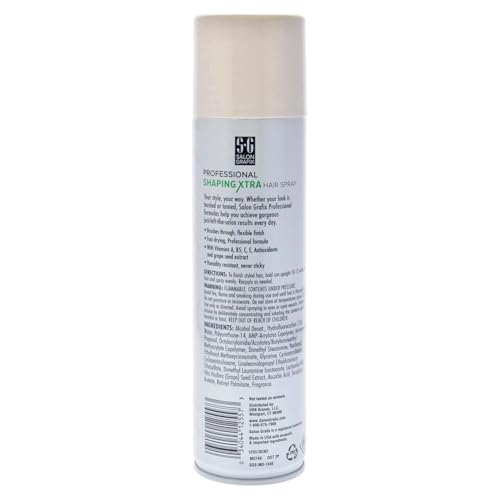 Extra Super Hold Hair Spray 4 Pack - Brushable, Fresh Scent, Professional Quality
