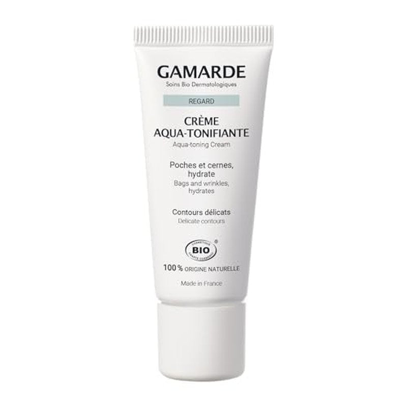 Gamarde Aqua-Tonifying Cream - Anti Aging Eye Cream Reduces Puffiness and Dark Circles - Hyaluronic Acid and Aloe Vera Restores Hydration - 0.7 oz