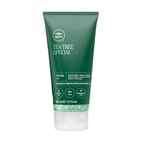 Tea Tree Styling Gel, Medium Hold, High-Shine Finish, For All Hair Types