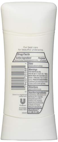 Dove Sensitive Skin Antiperspirant Deodorant 2.6oz - 12 Pack, Unscented, 48-Hour Protection