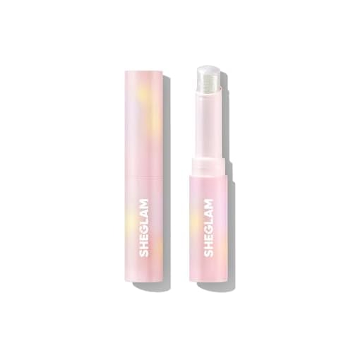 SHEGLAM Crystal Jelly Glaze Stick Eye Shadow Stick Eyeliner Brightener Pencil Crayon with Brush Easy to Blend Long Lasting Shimmer Eyeshadow-Rosy Gem