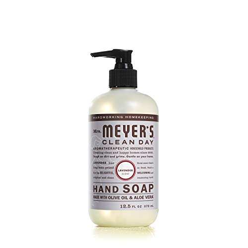 Mrs. MEYER'S CLEAN DAY Liquid Hand Soap, Lavender Scent, 12.5 Fl Oz (Pack of 6)
