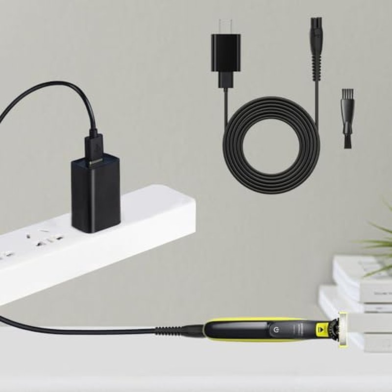 5V Charger for Philips-Norelco-One-Blade QP2724 QP2834 QP1324 MG5910 MG7910 MG9510 MG9520 PQ888 PQ889, OneBlade Power Cord for Philips Norelco Shaver 2400 3600 USB Charging Cable