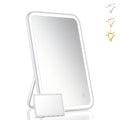 KOOKIN Lighted Makeup Mirror with 3 Color Modes & 5X Magnifier, Rechargeable LED Vanity Mirror