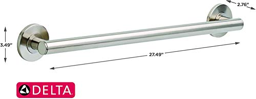 24-Inch Stainless Steel Bathroom Grab Bar with Concealed Mounting