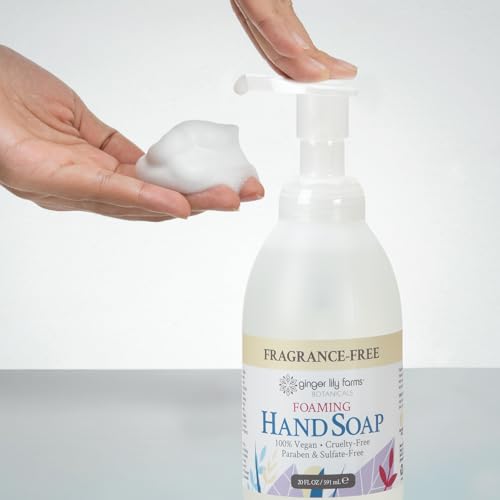 Ginger Lily Farms Botanicals All-Purpose Foaming Hand Soap Refill, Fragrance Free, 100% Vegan & Cruelty-Free, Unscented, 20 Fl Oz (Pack of 1)