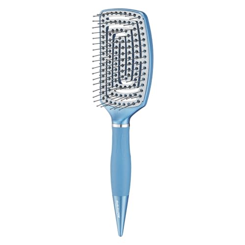 Vented Paddle Brush for Blow-Drying - Nano Titanium Ceramic Coated, Frizz Control