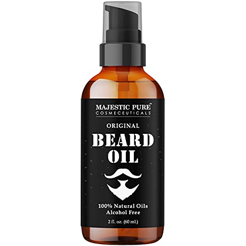 MAJESTIC PURE Fractionated Coconut Oil (16 oz) and Beard Oil (2 fl oz) Bundle