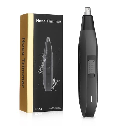 Soonsell Electric Nose Hair Trimmer for Men,Painless Nose Trimmer for Men,Powerful 8000RPM Motor,Easy to Clean,Wet/Dry Use