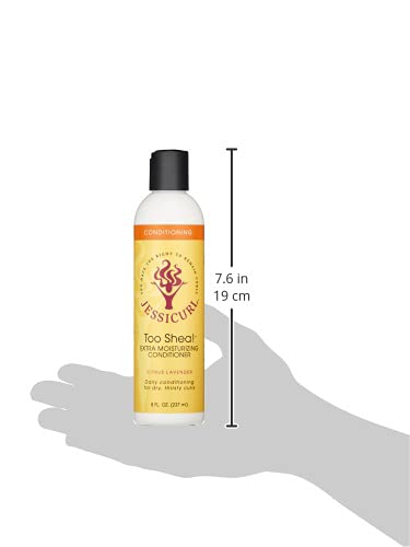 Extra Moisturizing Conditioner for Curly Hair - Citrus Lavender, 8 Fl Oz Pack of 2 - Leave-In and Rinse-In Hydration