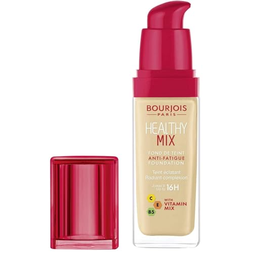 Bourjois Healthy Mix Anti-Fatigue Foundation 51 Light Vanilla 30ml | Medium Coverage, Hydrating & Radiance Boosting