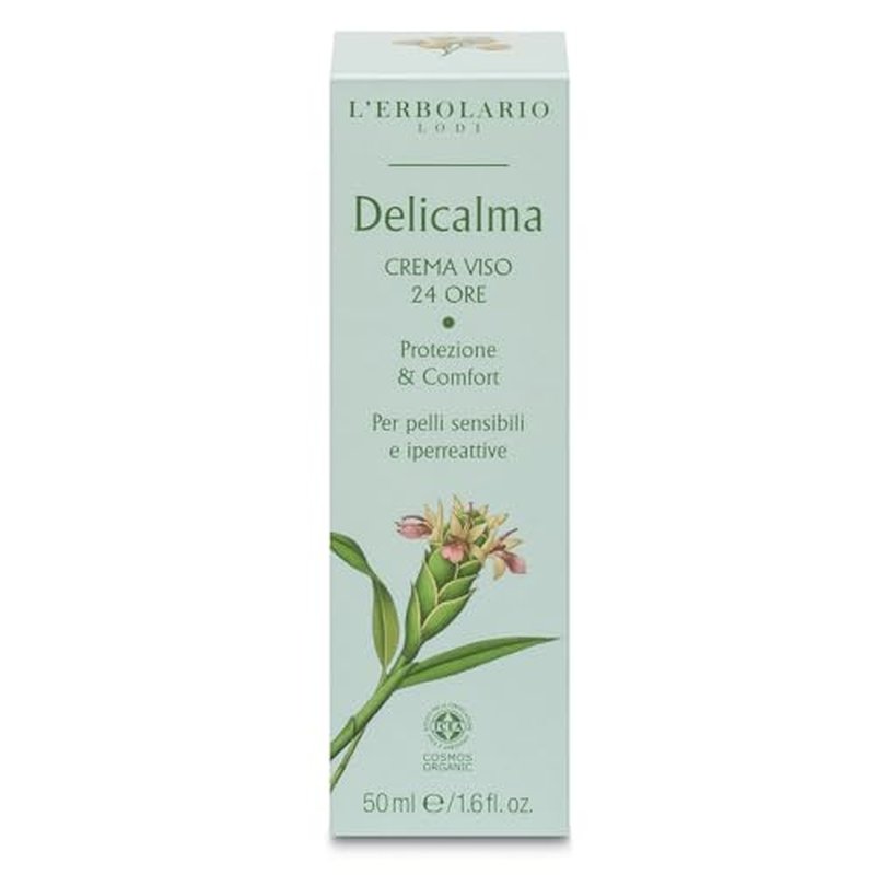 L'Erbolario Delicalma 24 Hour Face Cream ? Face Moisturizer for Sensitive and Hyper-Reactive Skin ? Facial Moisturizer to Reduce Irritation - 1.6 oz