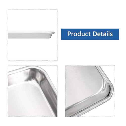 Hardura 18x26 Inch Aluminum Baking Sheet Pan - 6 Pack - Commercial & Home Use