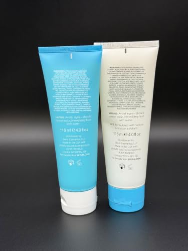 SKINN AM/PM Face Wash Set - Green Tea Mint & Olive Enzyme Cleanser - Dual Cleansing Bundle
