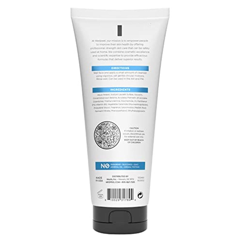 Medpeel Skin Balancing Cleansing Gel, Everyday Face Wash for Oily Skin; Refines Pores for a Smooth Complexion, 8.5 fl oz